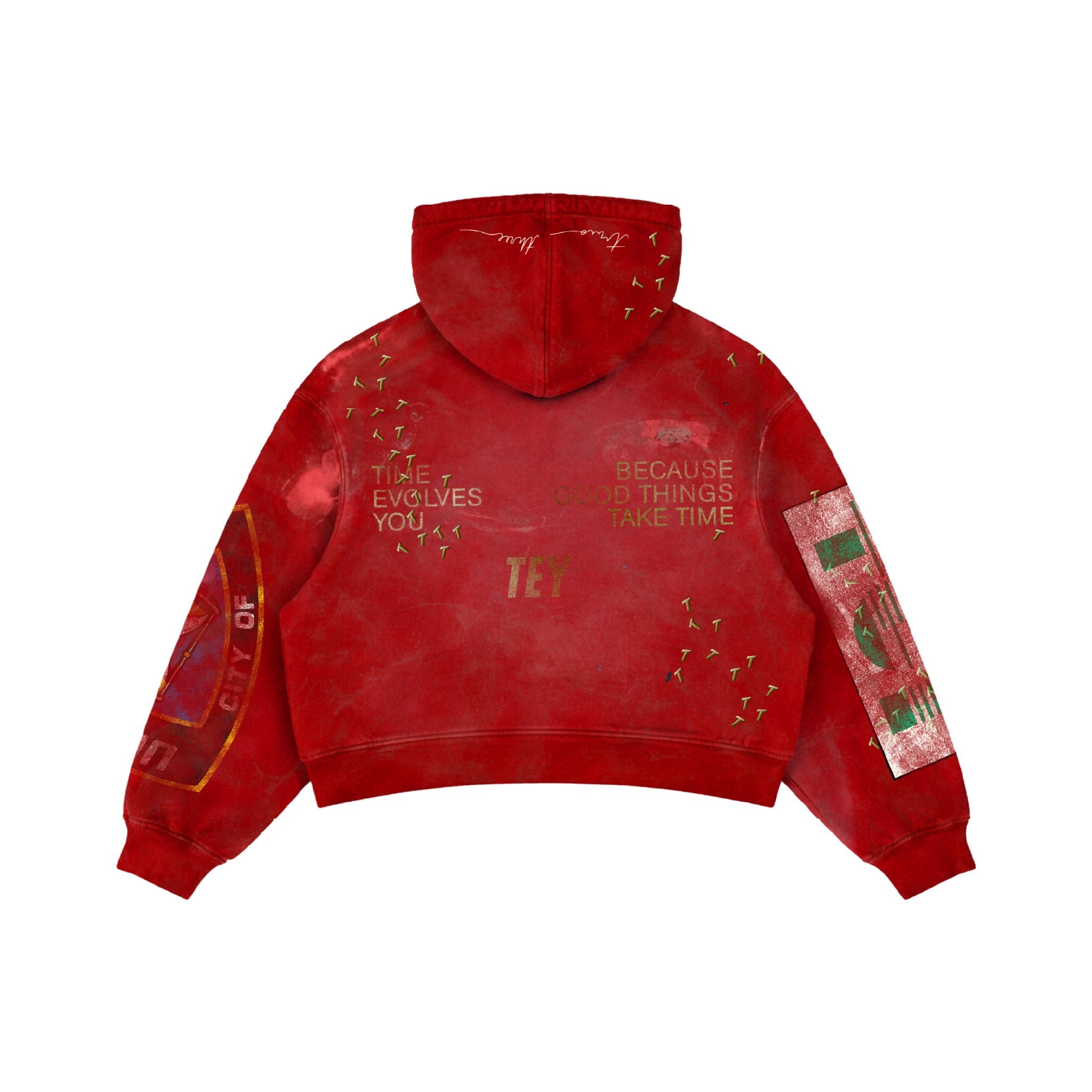 TEY ROSES RED HOODIE