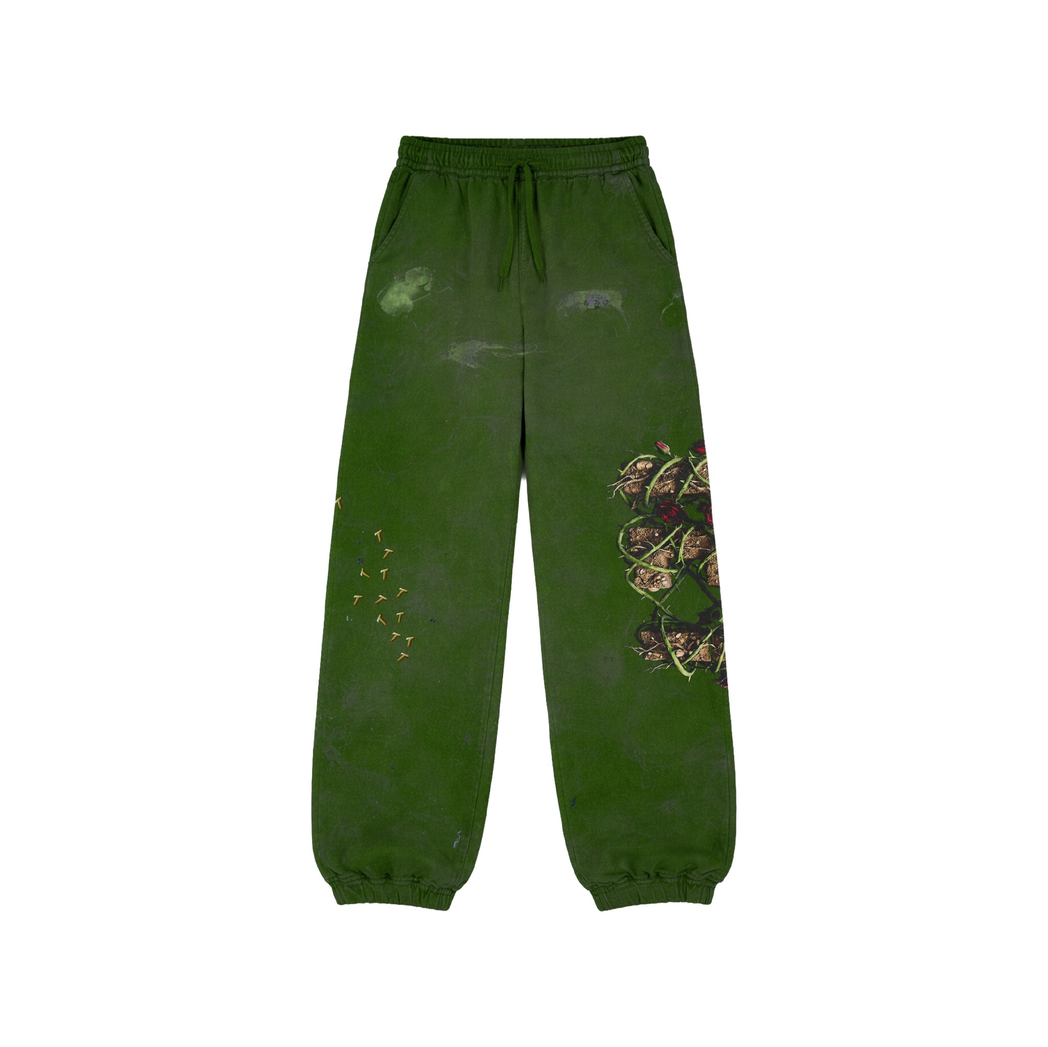 TEY ROSES GREEN SWEATPANTS
